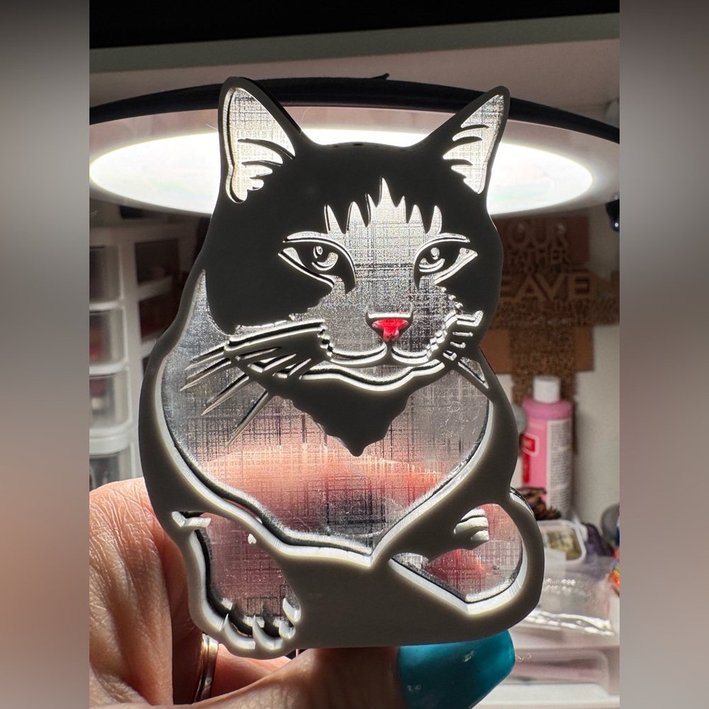 Hand crafted by me custom nightlight wood/acrylic made to order - Picture 11 of 15